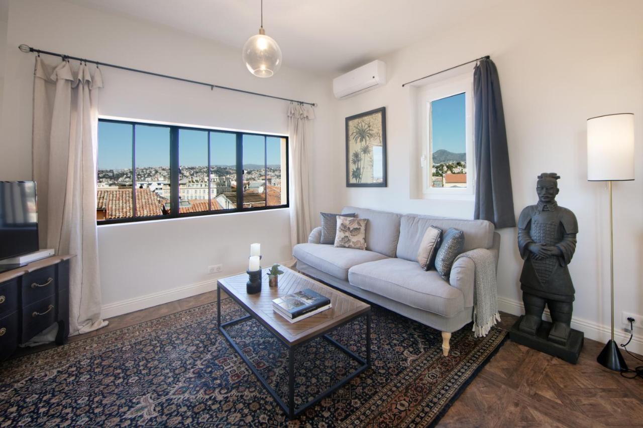 ニースCocoon Loft - Magnifique Loft Sous Toit, Refait A Neuf, Vues Splendides, Clim, Wifiアパートメント エクステリア 写真